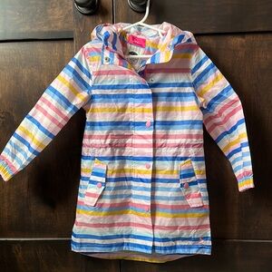 Joules Multicolor Striped Kids Raincoat